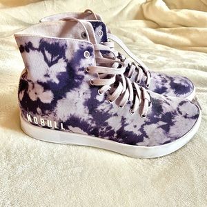 NOBULL purple tie dye high tops